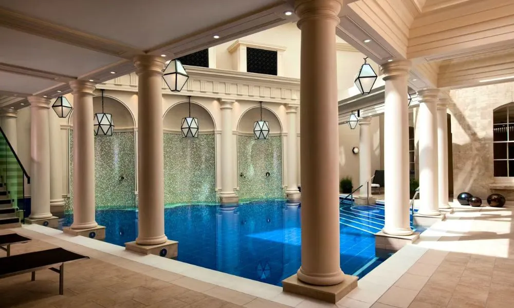 a relaxing spa interior