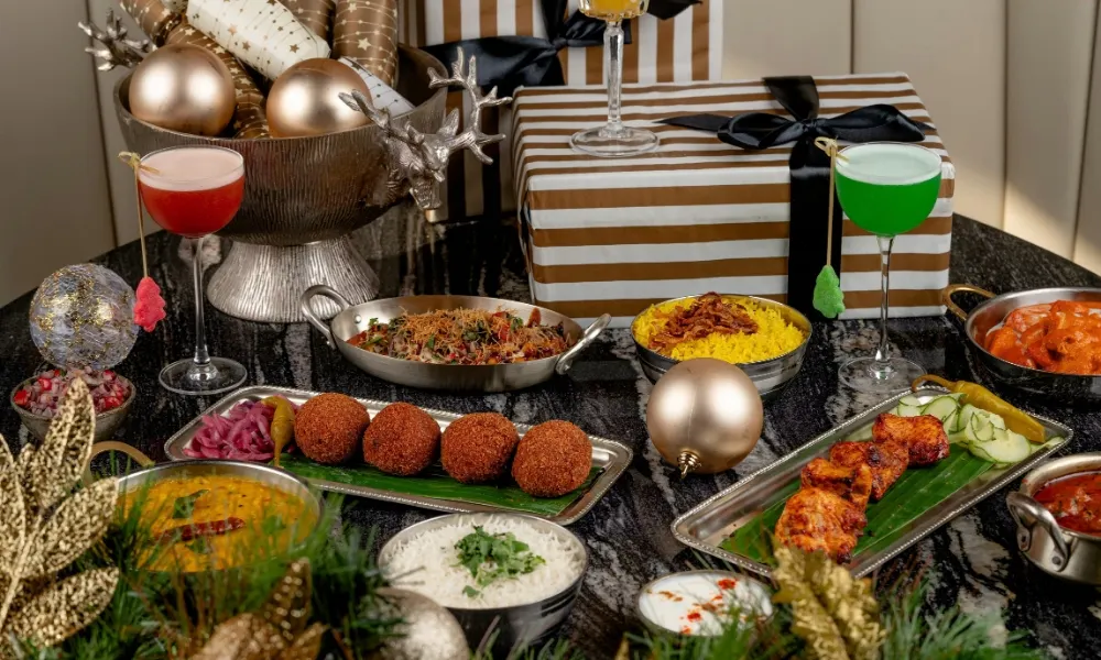 Zouk christmas dining spread