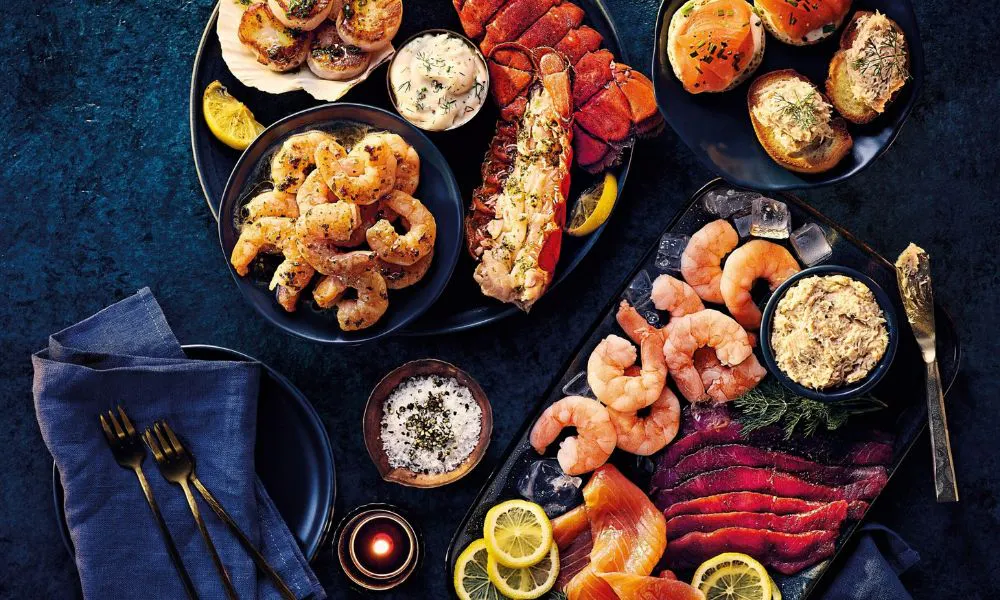 Aldi's seafood range for Christmas 2026