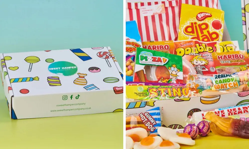 box filled with sweets like fried eggs and dip dab