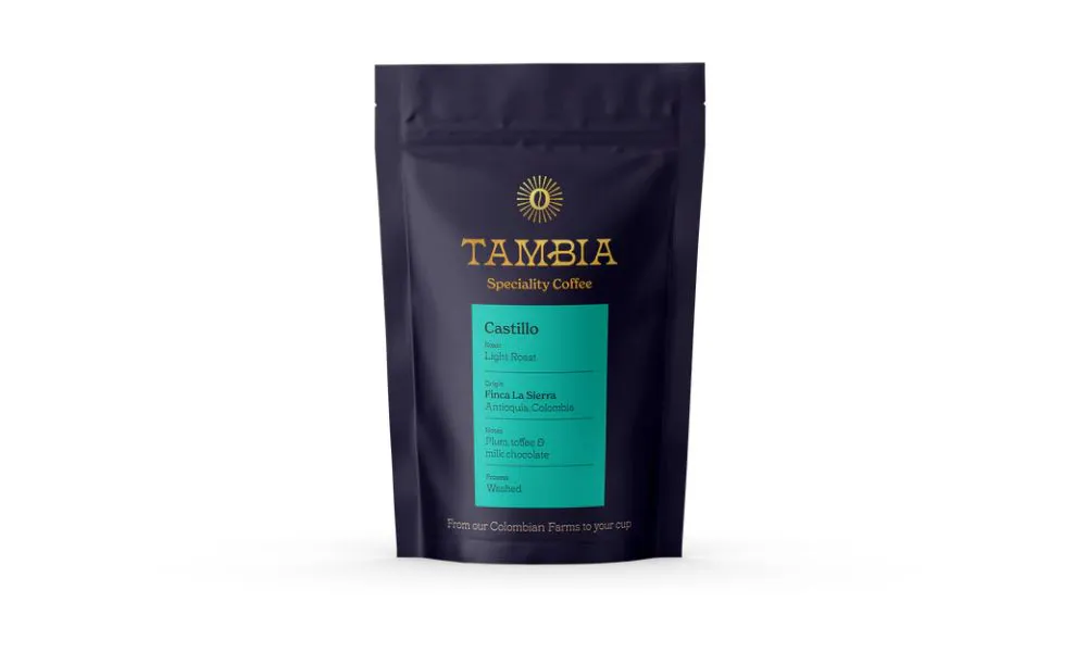 speciality coffee in black sachet