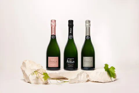 Brand new signature bottle shape for the Ayala range
