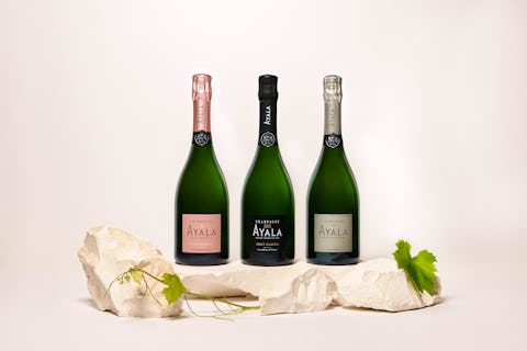 Brand new signature bottle shape for the Ayala range