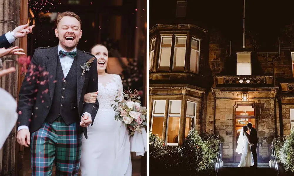 Couple just married