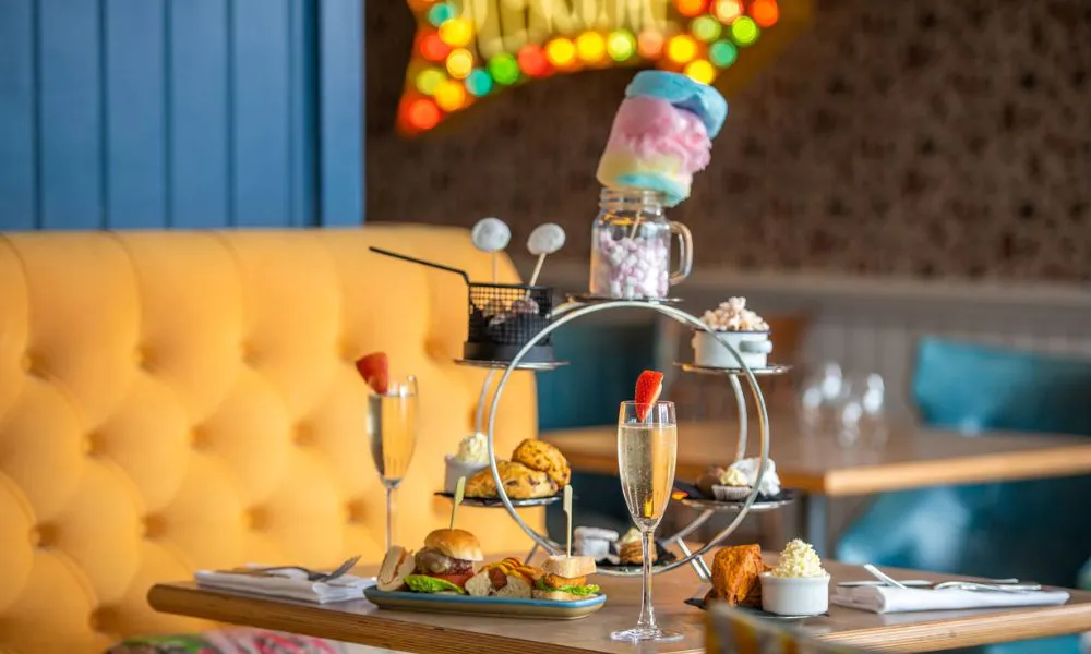 Funfair themed afternoon tea