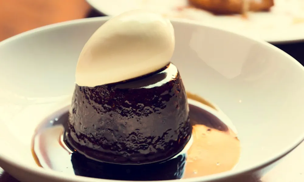 sticky toffee pudding at hawksmoor
