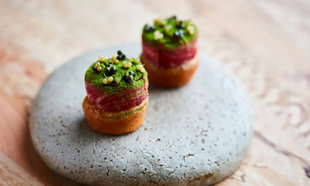 canapes at restaurant st barts