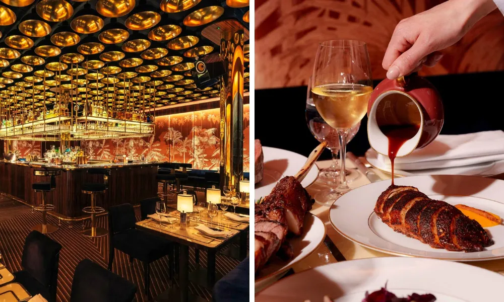 gold and velvet restaurant