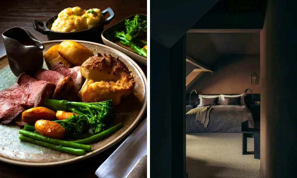 roast dinner and contemporary rooms