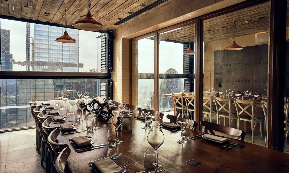 high rise private dining duck and waffle
