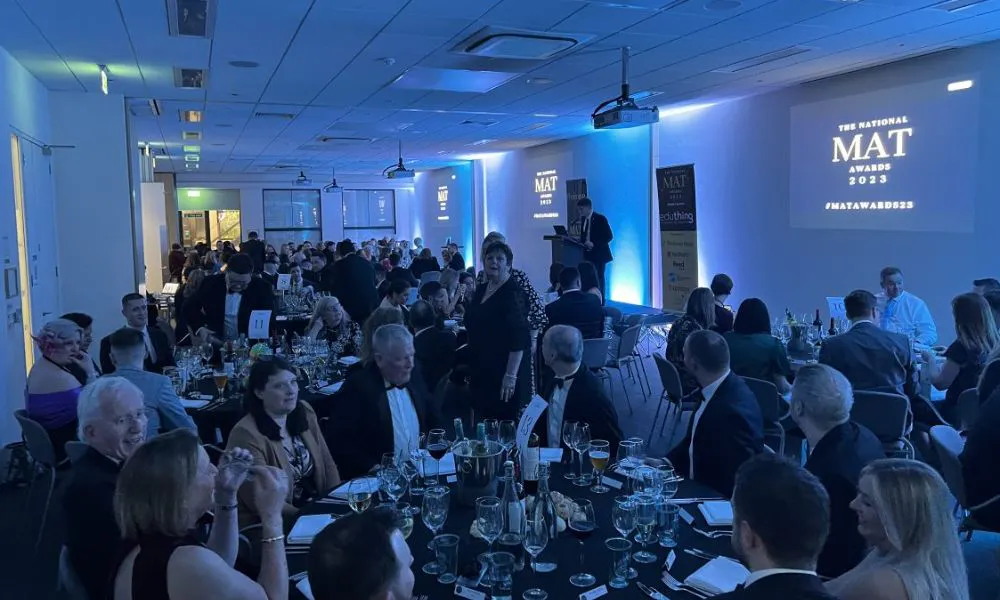 Guests eating dinner at 15Hatfields for the MAT awards