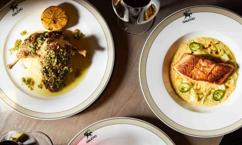 gaucho set menu dishes