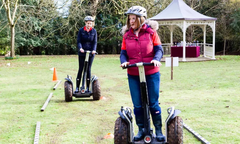segway racing at Lainston House