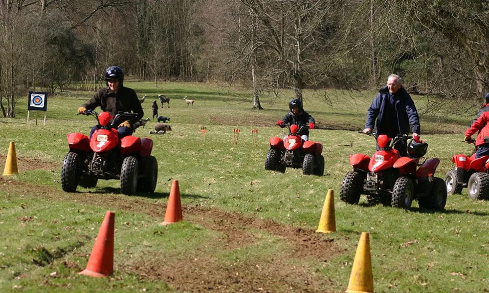 quad biking hever castle