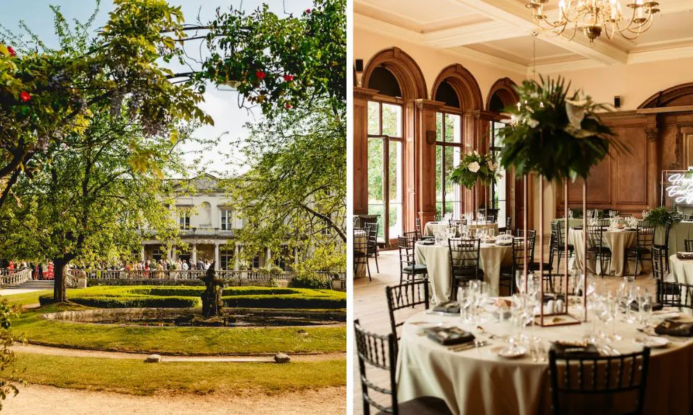 Grove House garden and reception room