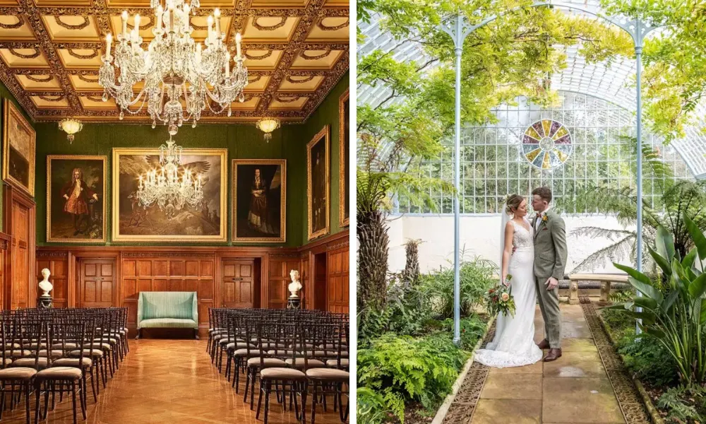 shuttleworth house wedding ceremony in the summer house