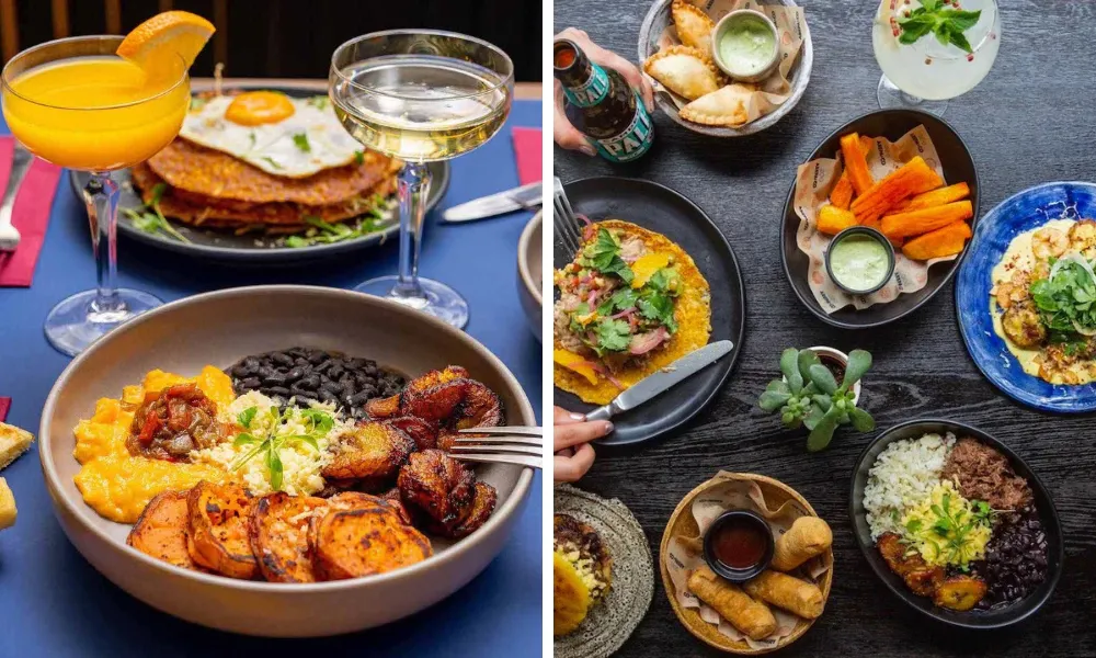 venezuelan dishes at arepa and co