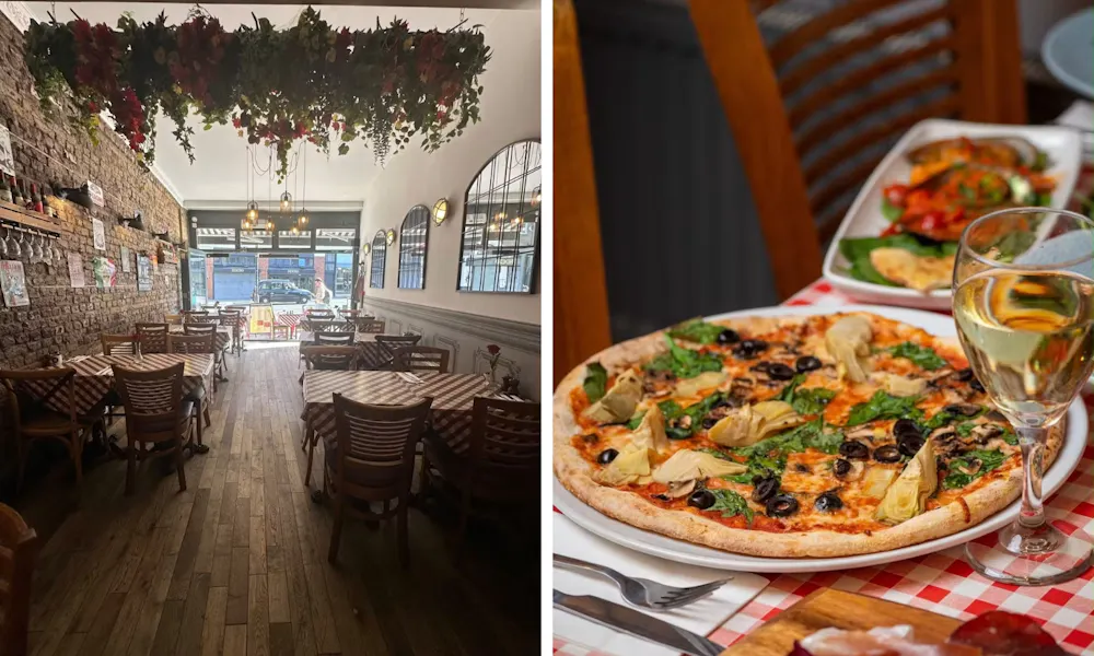 pizza at la casetta