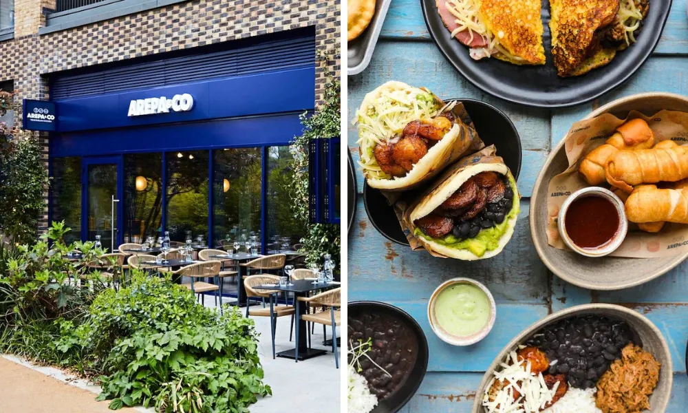 arepa and co brunch dishes
