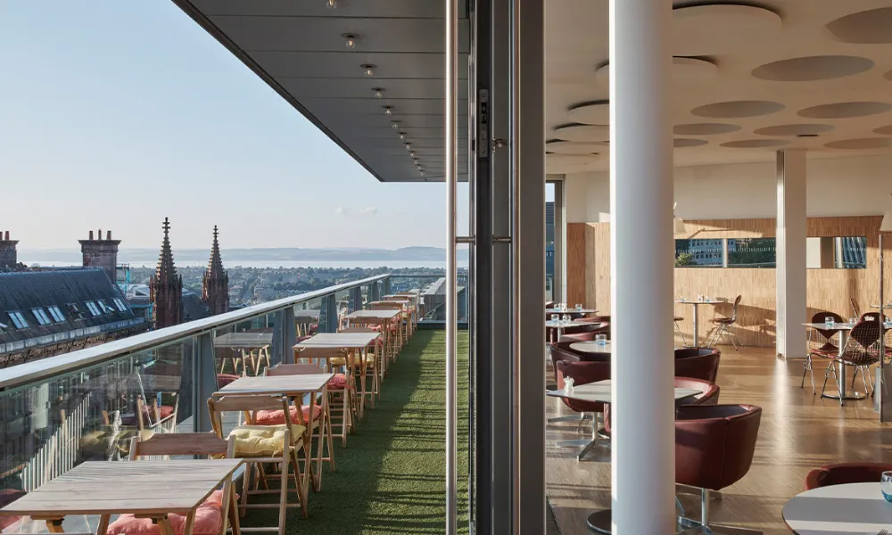 terrace at forth floor at harvey nichols
