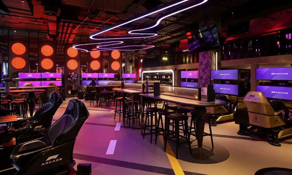 Private hire space at F1 Arcade