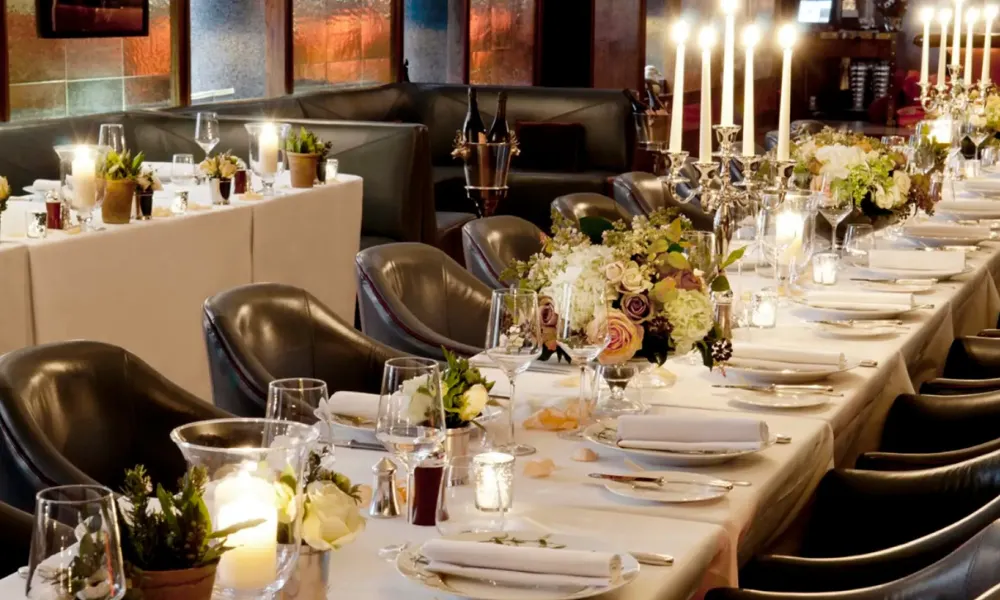wedding breakfast table at Corrigan's in Mayfair