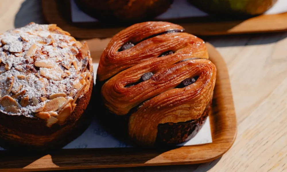 Pain au chocolat at Boxcar Bakery
