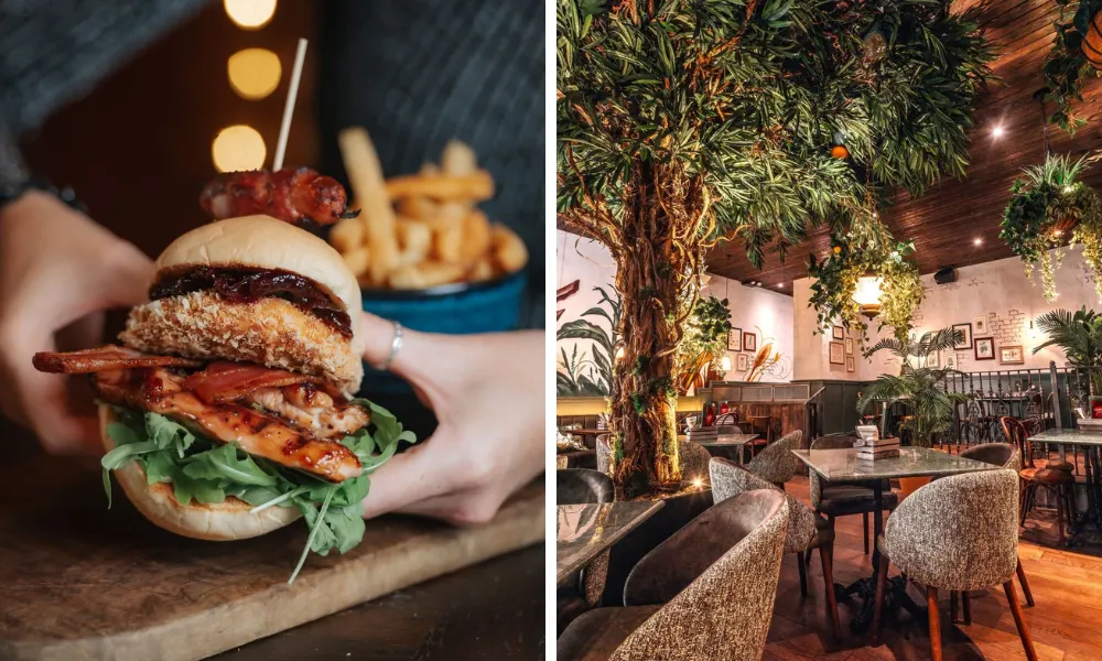 Burger at the botanist 