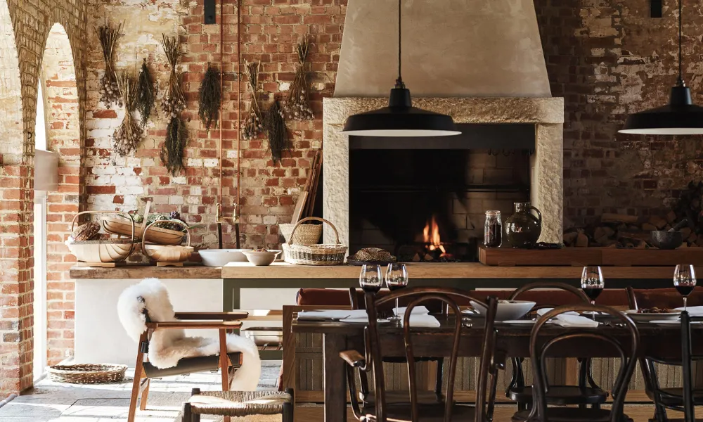 dining room at hearth heckfield place