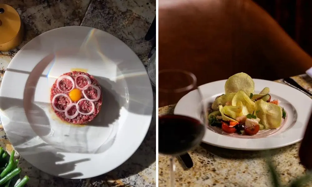 beef tartare dish