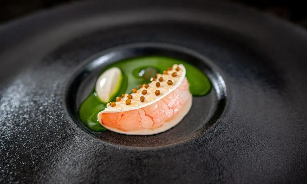 prawn taco dish at glenturret