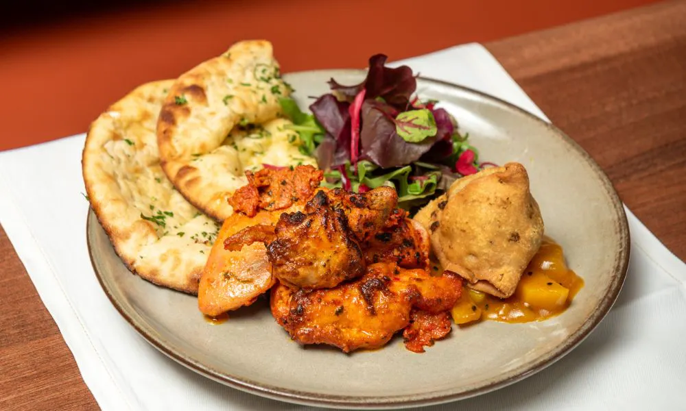 Curry and naan