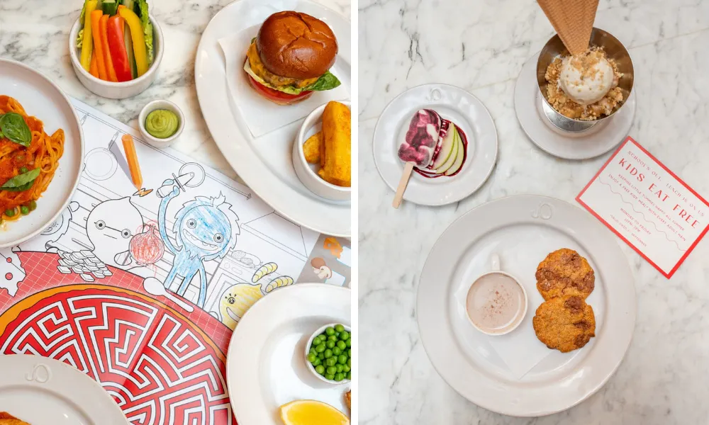 kids menu at jamie oliver catherine street