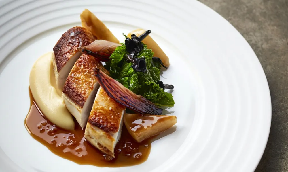 chicken dish at trivet