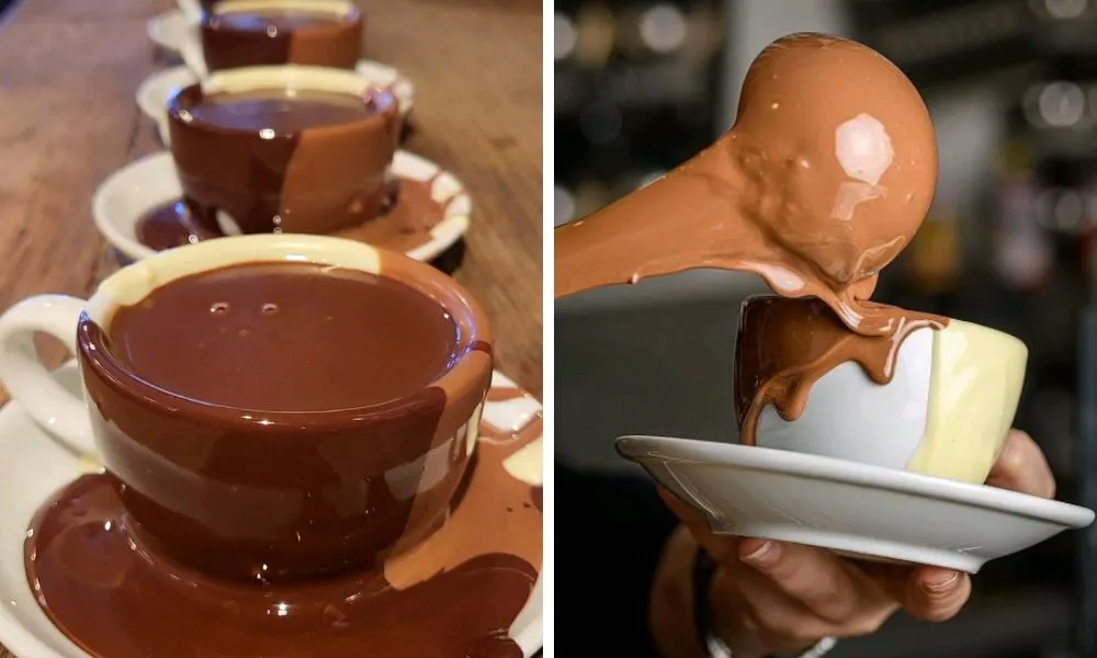 Hot chocolate melted