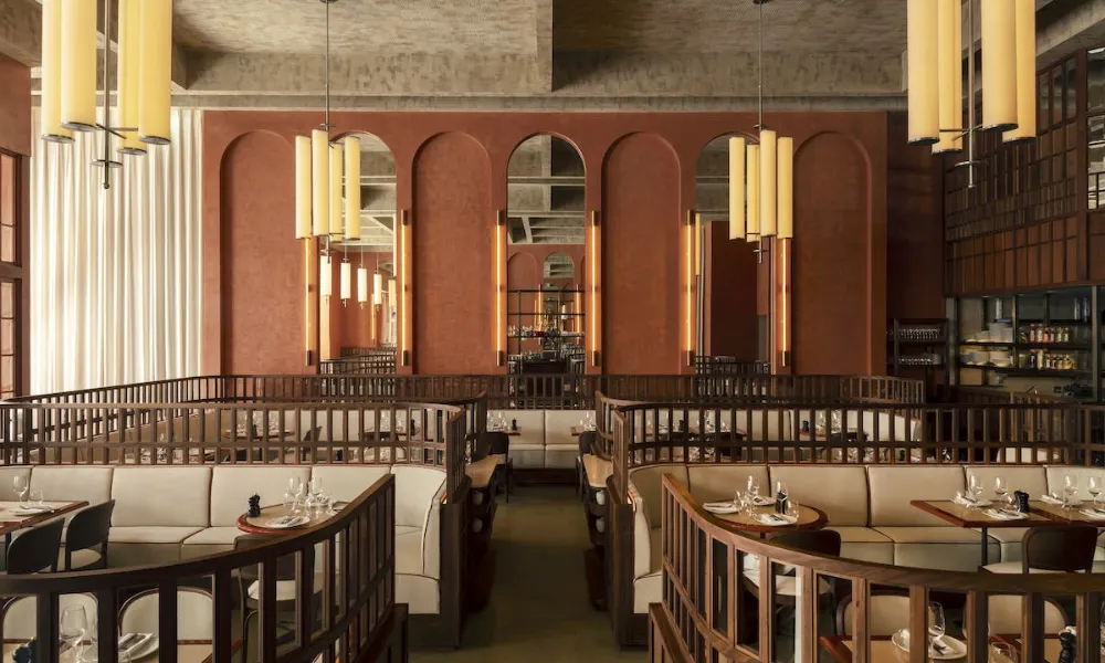 maison francois dining room and chandeliers