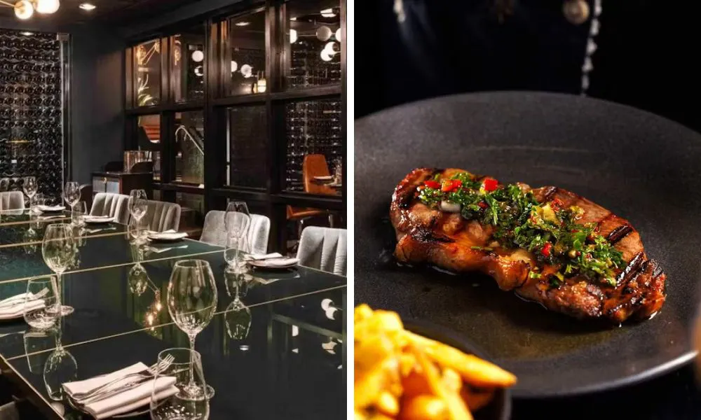 private dining room and chargrilled steak