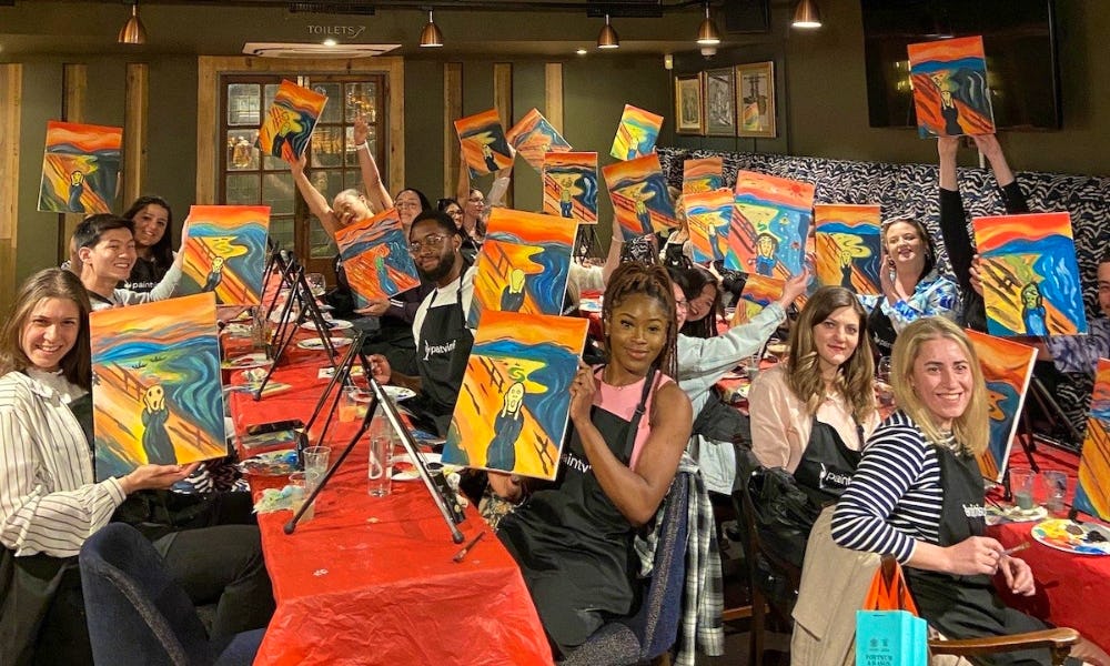 painting class at paintvine