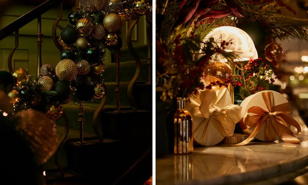 festive interiors at Langan's