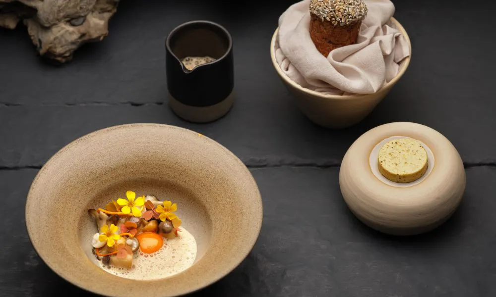 one of the dishes from l'enclume restaurant 
