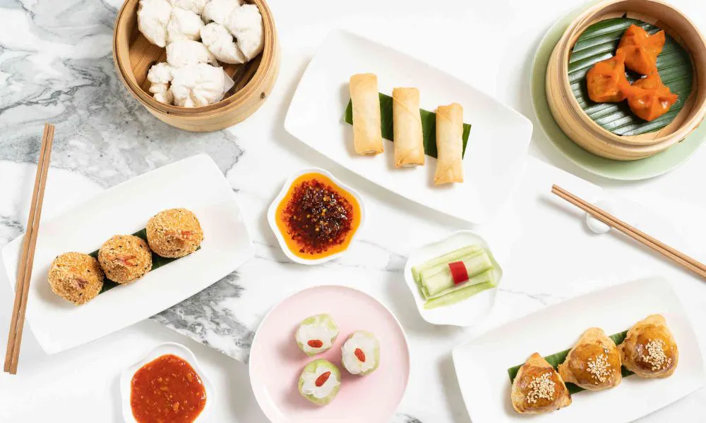a selection of dishes from Yauatcha restaurant, Soho