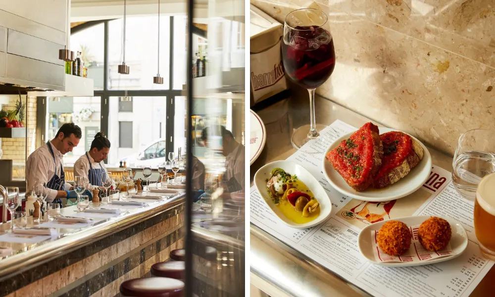 counter dining at barrafina