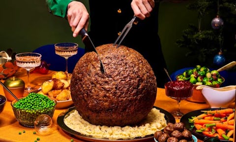 Customers shocked as IKEA reveals giant turkey-sized meatball for Christmas
