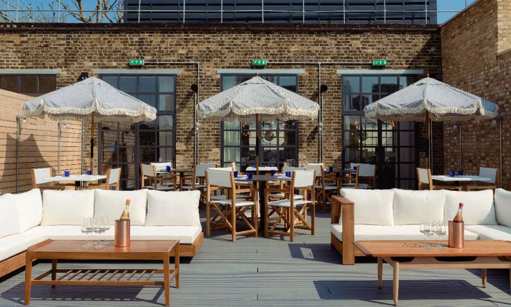 al fresco terrace at Cafe Mission