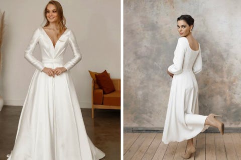 16 best simple wedding dresses for a minimalist look