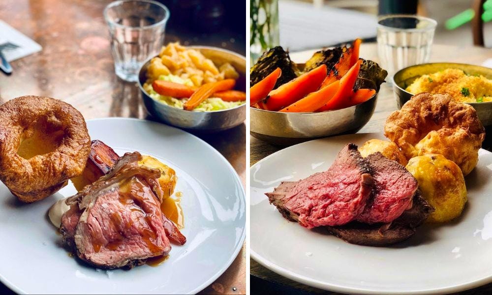 a selection of roast dinners from The Distillery