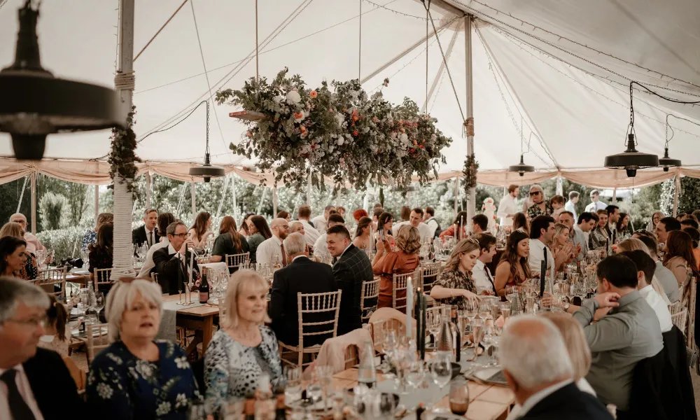 marquee at pythouse kitchen garden