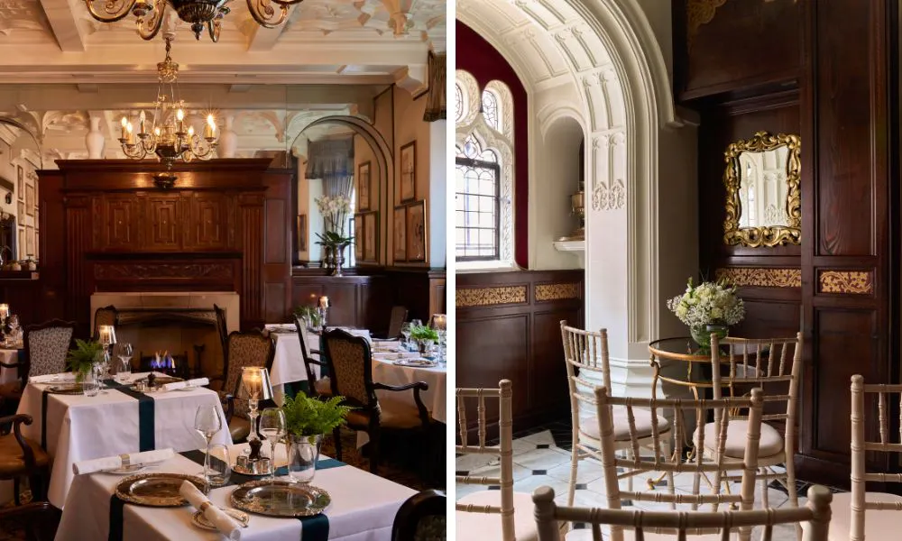 stylish restaurant interiors at The Milestone