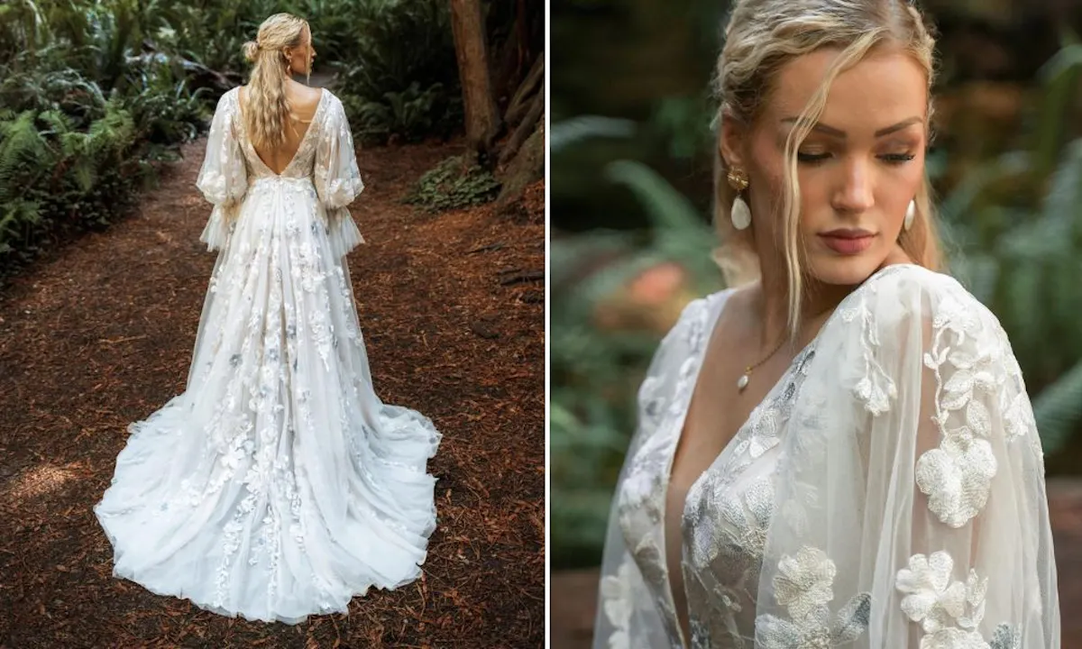 sachin and babi light blue dress 14 of the best bohemian wedding dresses for free-spirited brides