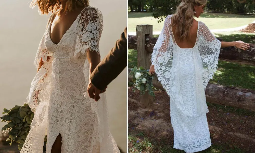sachin and babi light blue dress 14 of the best bohemian wedding dresses for free-spirited brides main image 1